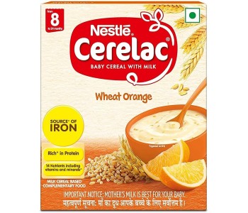 NESTLE CERELAC WHEAT ORANGE FROM 8-24 MONTHS